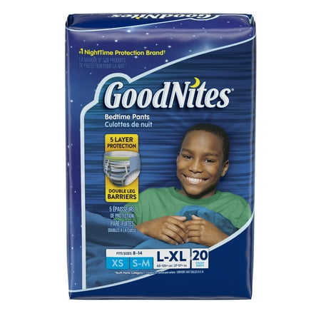 GoodNites Bedtime Bedwetting Underwear For Boys, Size L/XL, 20 Count
