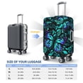 thumbnail image 6 of Disketp Blue Floral With Butterflies Elastic Travel Luggage Cover Travel Suitcase Protective Cover For Trunk Case Apply To 18''-32'' Suitcase Cover (Luggage not included)-Large, 6 of 9