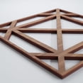 thumbnail image 4 of Ekena Millwork 11 3/8"W x 11 3/8"H x 3/8"T Small Buxton Decorative Fretwork Wood Wall Panels, Walnut, 4 of 8