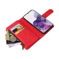 thumbnail image 4 of Case for Samsung Galaxy S20 Plus 5G Cover Zipper Pocket Wallet Case Magnetic Protective - Red, 4 of 5