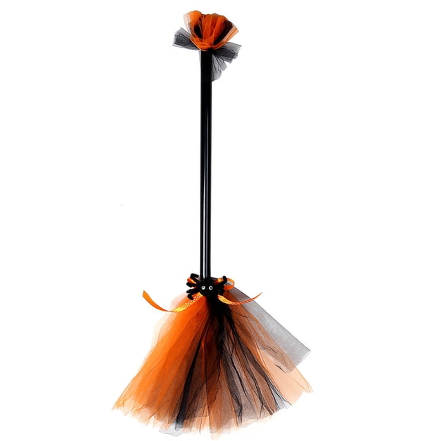 Bsvklp Escoba Halloween Accesorios Creativos Y Elegantes para Mascaradas (naranja)