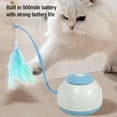 thumbnail image 3 of Juguete recargable para gatitos con usb, Palo de teaser de plumas eléctrico giratorio de 4 velocidades, juguete interactivo para gatos para juguetes de plumas para gatos de, 3 of 7