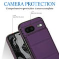thumbnail image 4 of Allytechgroup Wallet Case for Google Pixel 8 with Credit Card Slot, PU Leatehr Phone Case with Stand RFID Blocking Shockproof Back Cover for Google Pixel 8 for Women Men, Darkpurple, 4 of 5
