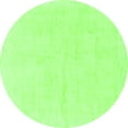 thumbnail image 1 of Ahgly Company Indoor Round Solid Green Modern Area Rugs, 8' Round, 1 of 4