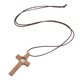 thumbnail image 1 of Collar De Crucifijo, Collar De Cruz De Madera De Estilo Simple De Nogal Ampliamente Utilizado Exquisito Para Decoración, 1 of 7