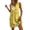 Yellow, variant on WAGUTH Women's Floral Print Mini Dresses Sleeveless V-Neck Shift Dress Boho Casual Summer Everyday & Beach Sundress with Side Pockets