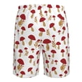 thumbnail image 6 of Naloa Red Mushroom Men's Beach Shorts, Surfing shorts, Swim trunks, Quick Dry Swim Trunks for Surfing Beach Fun - Small, 6 of 9