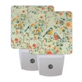thumbnail image 6 of Yayeee LED Plug in Night Light for The Home with Auto Dusk to Dawn Light Sensors, 2 Pack, Green Floral Pattern, 6 of 6