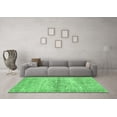 thumbnail image 3 of Ahgly Company Indoor Square Abstract Emerald Green Modern Area Rugs, 4' Square, 3 of 4