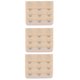 thumbnail image 1 of Sujetador de ropa interior 3 filas 3 ganchos Correa Extensores de extensión de banda trasera 3 piezas Tono de plata beige One Size Unique Bargains Sujetador, 1 of 4