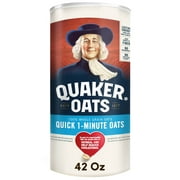 Quaker, Quick 1 Minute Whole Grain Oats, 42 Oz