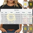 thumbnail image 6 of Sweatshirt for Women 3/4 Sleeve Tops Ribbed Knit Slim Fitted Tight Shirts Crewneck Basic Tee Tshirt 2025 Fall Casual Outfits Thanksgiving Heart-patterned Lightweight Tops Blouse as Women's Gift, 6 of 6