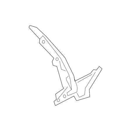 Genuine OE Audi Hinge - 8W0-823-302-D
