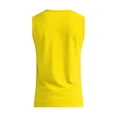 thumbnail image 6 of Mens Tank Tops Casual Stylish Sleeveless V Neck Tank Top Summer Wide Shoulder Strap Sports Running Basketball Classic Fit Vest Yellow S, 6 of 8