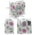 thumbnail image 5 of Rose Lounger Chair Bag, Modern Pattern Pink Rose Blossoms with Spiral Designs and Green Leaves, High Capacity Storage with Handle Container, Lounger Size, Pink Reseda Green White, by Ambesonne, 5 of 5