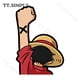 thumbnail image 4 of Pegatinas para coche TT de ONE PIECE, pegatinas para coche, pegatinas de anime para motocicletas, accesorios impermeables para coche, calcomanías de graffiti para portátiles, autocaravanas, 4 of 5