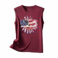 thumbnail image 3 of Qiopertar Blouse Sans Manches Imprimée Mode Décontractée pour Femmes Col Rond Sexy Pull-Over Slim Offres de la Semaine Liquidation à Moins de 5$ jusqu'à 90 % de Réduction, 3 of 4