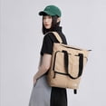 thumbnail image 6 of BAGSMART Paz 20L Totepack, Water-Resistant College Backpack Casual Daypack Bookbag for 15.6 Inch Laptop, Khaki, 6 of 6