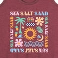 thumbnail image 3 of Instant Message - Sun Salt Sand Icons - Women's Racerback Tank Top, 3 of 6