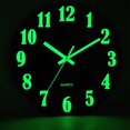 thumbnail image 3 of HERMOSA VIDA Reloj de Pared Luminoso, Reloj de Pared Digital de Madera, 12 Pulgadas, Silencioso, Dise&ntilde;o de Esfera de Grano de Madera，Reloj de Pared para el Hogar para Decorar la, 3 of 9