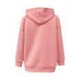 thumbnail image 5 of Savings Mwjwdo Girls Sweatshirt Oversized Cute Long Sleeve Zipper Hoodie Pullover with Pockets Youth Wear Trendy Warm Preppy Clothes Pink 14-15 Years, 5 of 5