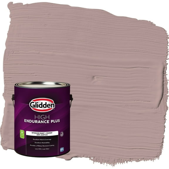 Glidden HEP Tawny Mushroom / Pink Flat Interior Paint with Primer, 1 Gallon