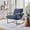 Blue, variant on Avobird Modern Accent Chair for Living Room, Bedroom, Office, Vanity Chair with Storage Bag & Removable Cushion, Green