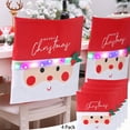 thumbnail image 1 of pstuiky 4 fundas LED navideñas para sillas cubiertas para respaldo de sillas de comedor decoración, 1 of 6