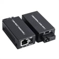 thumbnail image 4 of 5 Pares Mini Convertidor de Medios Ópticos de Fibra Gigabit 100/1000Mbps Transceptor Óptico Conmutador Ethernet SC A RJ45 20Km Co, 4 of 5