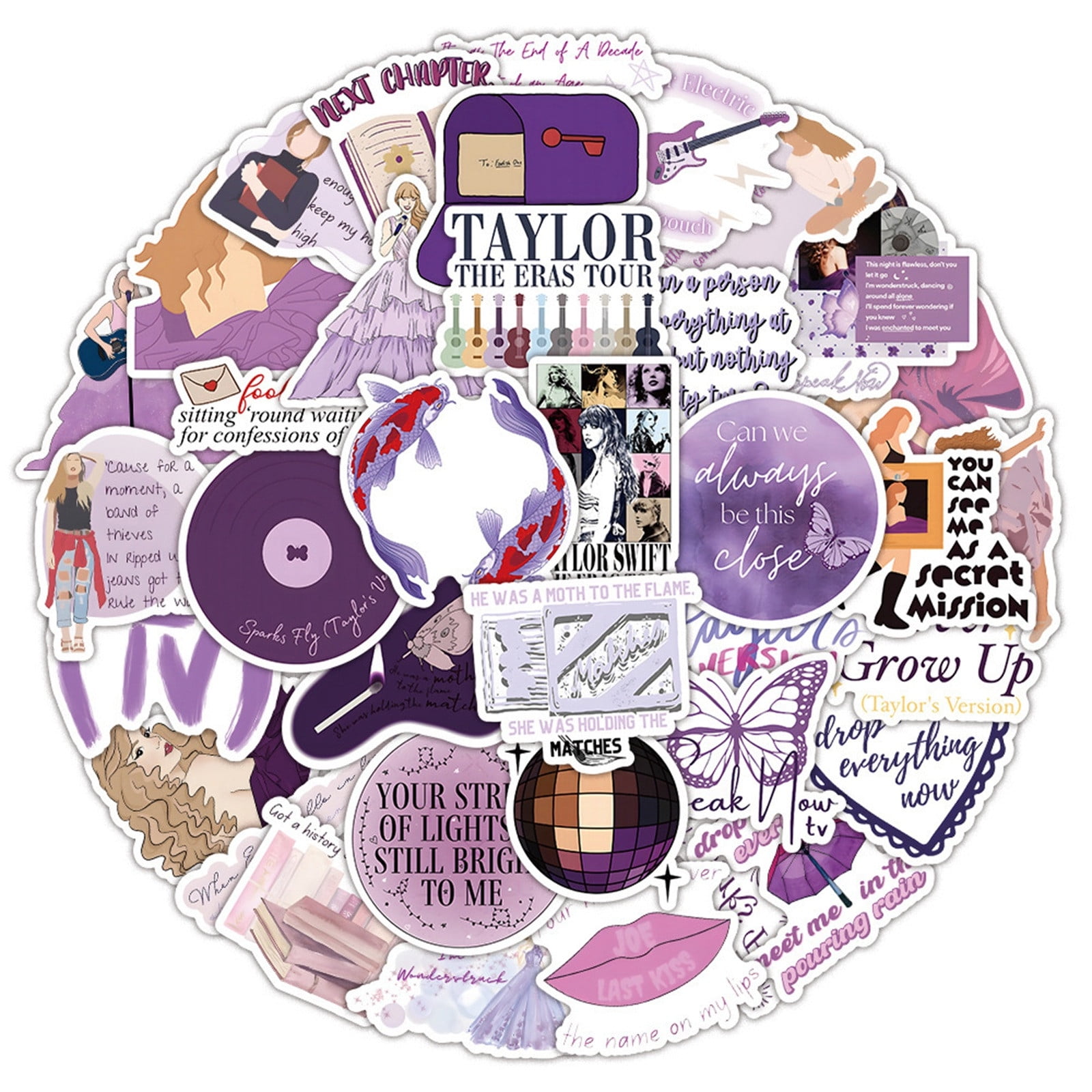 Taylor Swift,1989 Taylors Version,Taylor Swift Stickers,100 Pack Stickers,  Waterproof Stickers, Scrapbook Stickers, Cute Trendy Music Stickers 