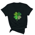 thumbnail image 1 of T-Shirt de la Saint-Patrick pour Femmes Mode Saint-Patrick Imprimé Col Rond Manches Courtes T-Shirt Décontracté Haut T-Shirts de la Saint-Patrick pour Femmes, 1 of 3