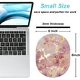 thumbnail image 2 of xianlin-Small Mouse Pad 6 x 8 Inch, Takes up Wrist and Mouse Space, Waterproof Compact Mini Mouse Mat for Laptop Computer Wireless Mouse Keyboard Home Office Travel,Gold Pink Marble, 2 of 4