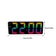 thumbnail image 2 of Reloj despertador digital Billuyoard con pantalla LED grande y brillo ajustable color negro, 2 of 6