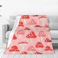 thumbnail image 1 of Fotbe Cute Mushroom1 Manta de Franela Acolchonada con Estampado, Súper Suave y Esponjosa, Extra Grande para Sofá, Cama, Uso Todo el Año-50"x40", 1 of 7