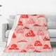 thumbnail image 1 of Fotbe Cute Mushroom1 Manta de Franela Acolchonada con Estampado, Súper Suave y Esponjosa, Extra Grande para Sofá, Cama, Uso Todo el Año-50"x40", 1 of 7