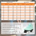 thumbnail image 4 of Yabanana Roller Skate, Adult Teen Classic Fashion PU Leather Roller Skates with Light up Wheels Shoes Bag(Green), 4 of 7
