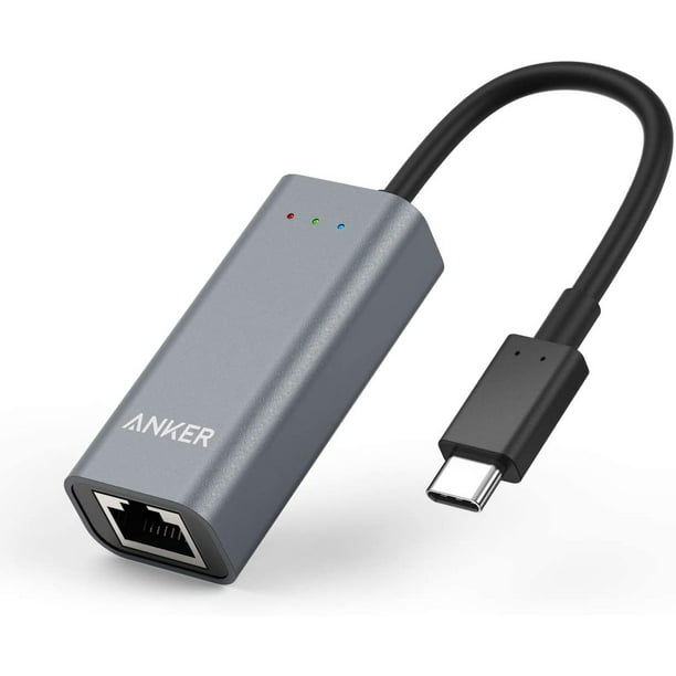 applaus hoeveelheid verkoop Kampioenschap Anker Portable USB C to Ethernet Gigabit Adapter 10/100/1000 Mbps|Gray -  Walmart.com