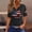 Black1, variant on Anniversary Shirt,Usa Flag Patriotic Tshirt Basic Tees For Women Stripes Graphic Tee Anniversary Merchandise Women Summer Tops Anniversary Print Shirt Summer Baggy Tops Blue M