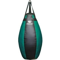 PROLAST Heavy Punching Bag Tear Drop Great for Boxing, MMA and Muay Thai ( Black and Green )