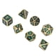 thumbnail image 4 of Juego de dados de metal de 7 piezas, diferentes formas, dados poliédricos de números claros para juegos de rol, juegos de mesa tipo 1, 4 of 9