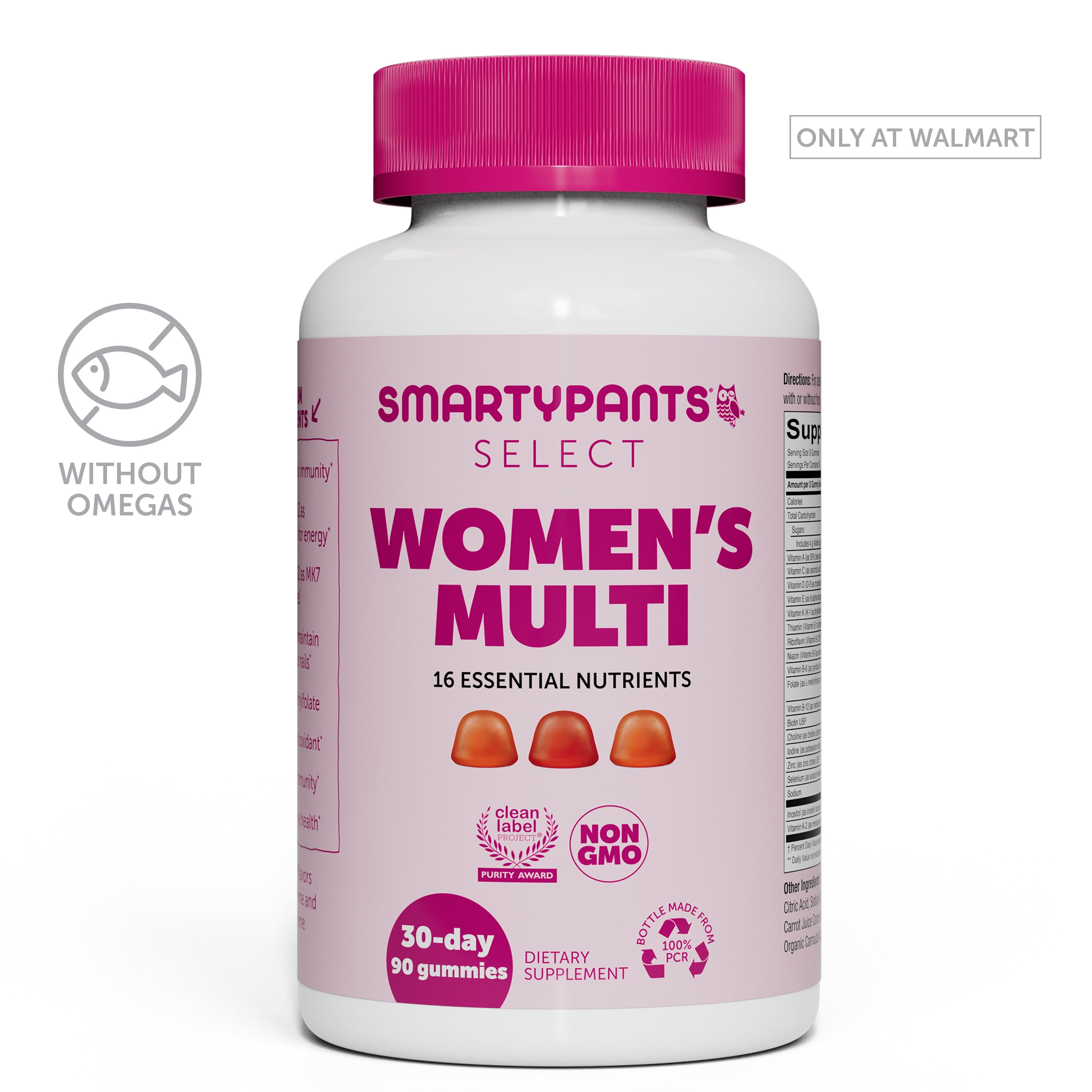 SmartyPants Select Women Multivitamin Gummies, 90 Count