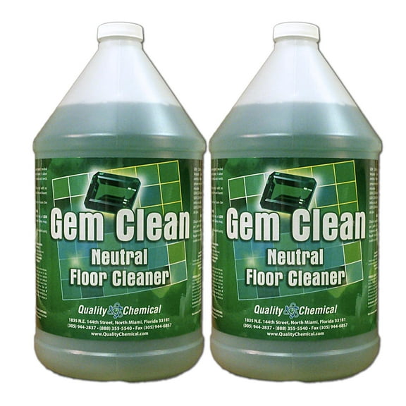 Gem Clean - a neutral floor cleaner concentrate - 2 gallon case