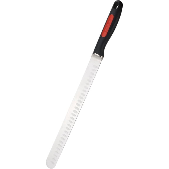 Mr. BAR-B-Q 40016Y Carving Knife, HCS Blade, Steel, Comfort Grip Handle, 18.9 in OAL