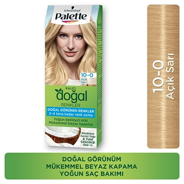 Permanent Natural Colors Hair Dye 10-0 Light Blonde in Palette