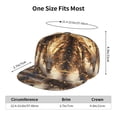 thumbnail image 2 of Flat Bill Trucker Hats for Women Men - Golden Horned White Dragon Adjustable Flat Baseball Cap Snapback Hats Dad Hats for Men, 2 of 7