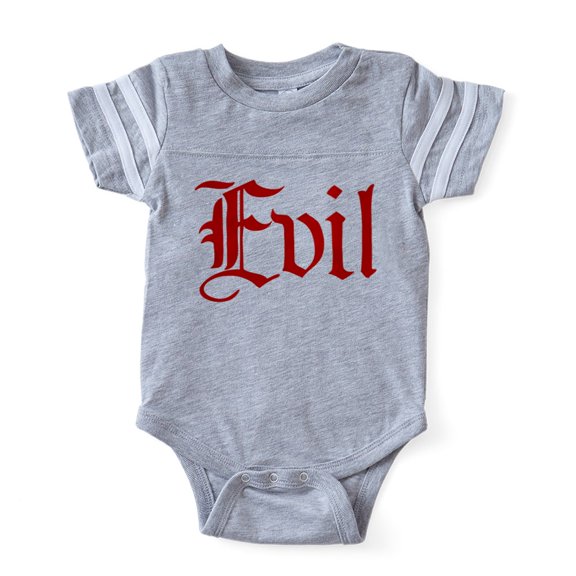CafePress - Bl_Evil - Cute Infant Baby Football Bodysuit