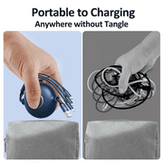 Multi Charging Cable, XUDUO 2Pack 3 in 1 Charging Cable, 3A Fast Retractable Phone Charger, 4FT Multiple Cable Compatible with iPhone, Samsung