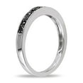 thumbnail image 2 of 1/10 Carat (Ctw) Black Diamond Wedding Band Ring in Sterling Silver with Black Rhodium, 2 of 5