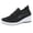Black, variant on GiLiling Women's Wedge Sneakers Breathable Mesh Lace Up Non Slip Lightweight Casual Athletic Shoes for Walking Travel