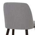 thumbnail image 4 of EOP Modern Upholstered Dining Chairs Set of 4, Wooden Dining Side Chairs with Curved Backrest, Armless Kitchen Chairs for Dining Room & Restaurant, Light Gray, 4 of 5